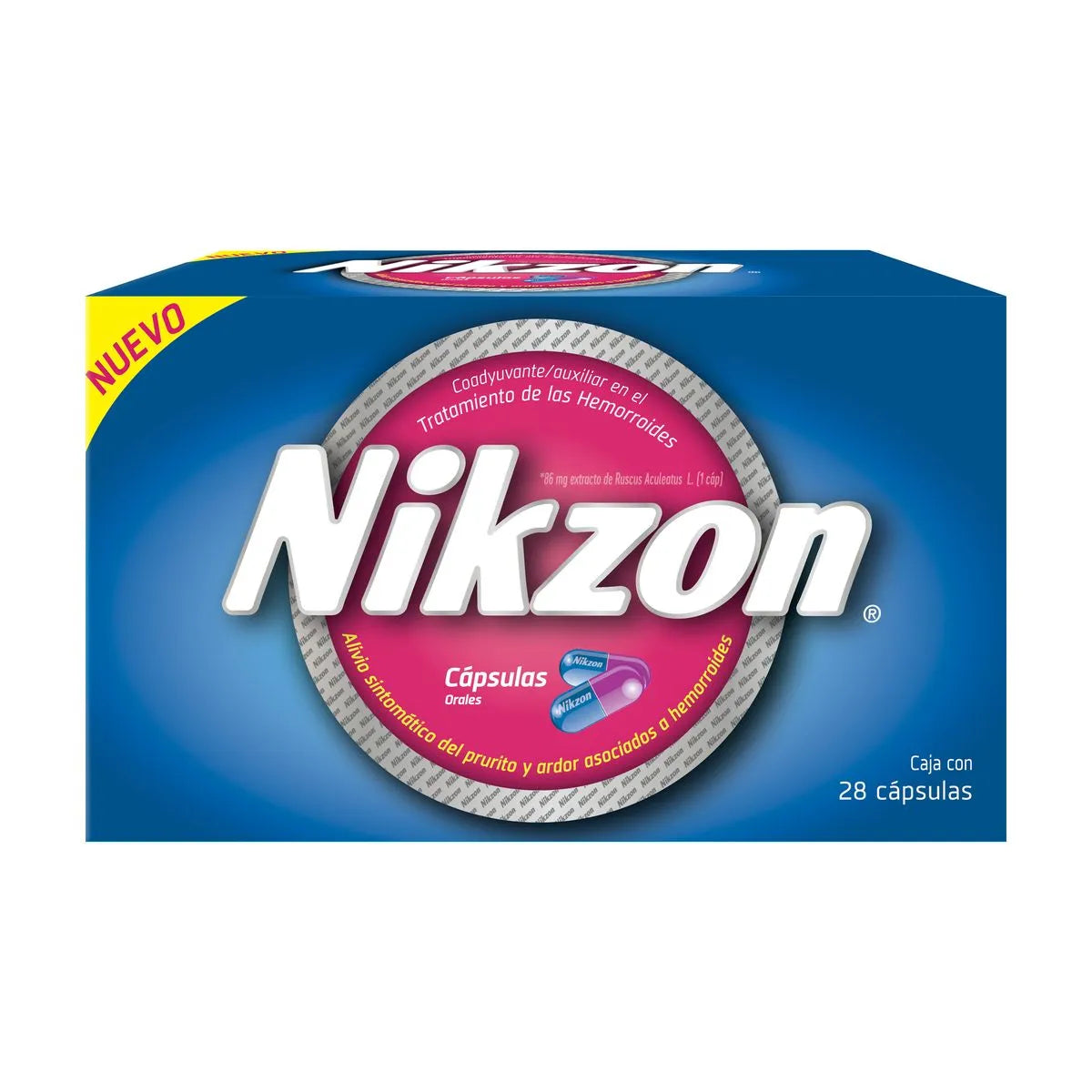 Nikzon Capsulas Duras x 28 Capsulas Alivio sintomático del plurito y a ...