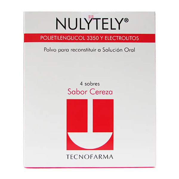 Nulytely Cereza Caja X 4 Sob (Bicarbonato De Sodio - Macrogol - Potasio - Sodio)