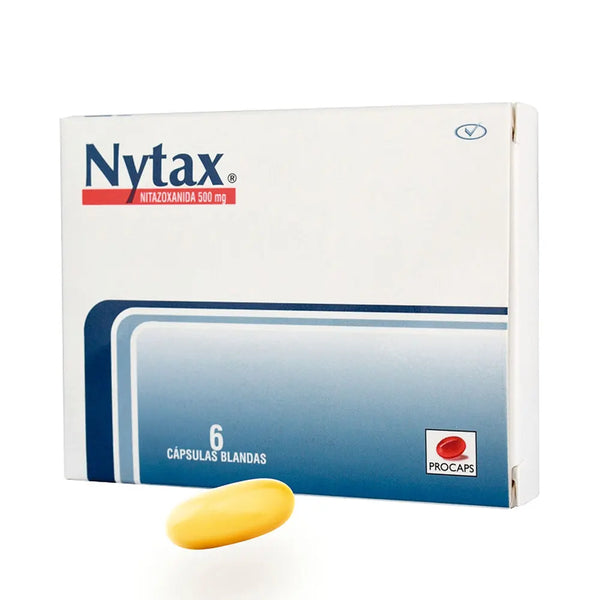Nytax 500 Mg Caja X 6 Capsula Blanda (Nitazoxanida)