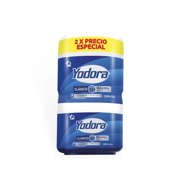 Oferta Desodorante Yodora Crema Clasico Pote X 32 Gramos Lleve 2 X Precio Especial Pote X 64 Gr
