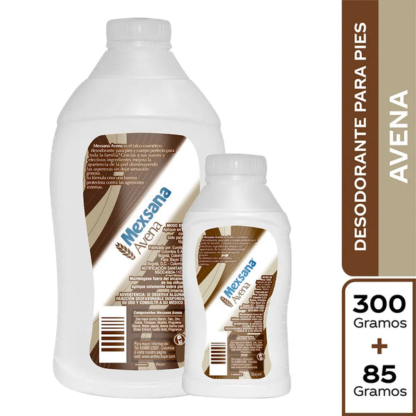 Oferta Talco Mexsana Avena Pote X 300 Gramos + Pote X 85 Gramos Precio Especial