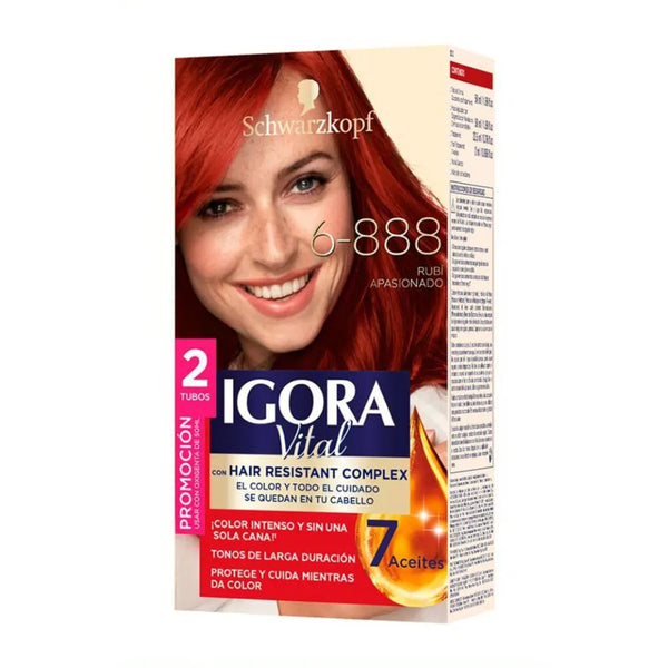 Oferta Tinte Igora Vital Rubi Apasionado Rf15/6-888 Doble Tubo Estuche X 50 Grs
