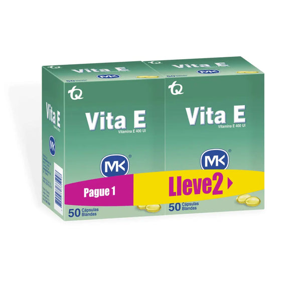 Oferta Vitamina Vita E 400 Ui Mk Cajas X 50 Tab Gratis Caja X 50 Tab Caja X 100 Cap