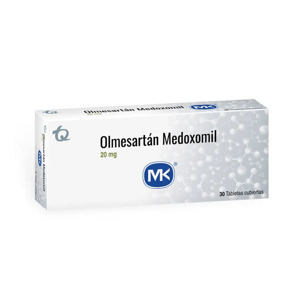 Olmesartan 20 Mg (Mk) Caja X 30 Tab (Olmesartan Medoxomil )