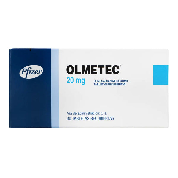 Olmetec 20 Mg Caja X 30.00 Tab (Olmesartan)