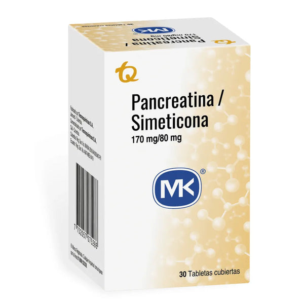 Pancreatina Simeticona (Mk) Frasco X 30 Tab