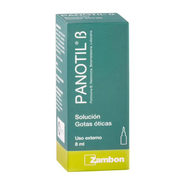 Panotil B Gotas Frasco X 8 Ml (Betametasona - Lidocaina Transdermica Percutanea - Neomicina - Polimixina)
