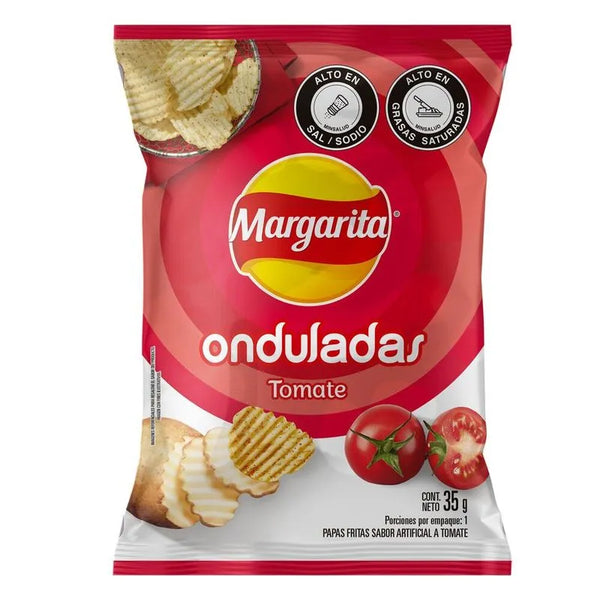 Papas Margarita Ondulada Tomate 35 Gr