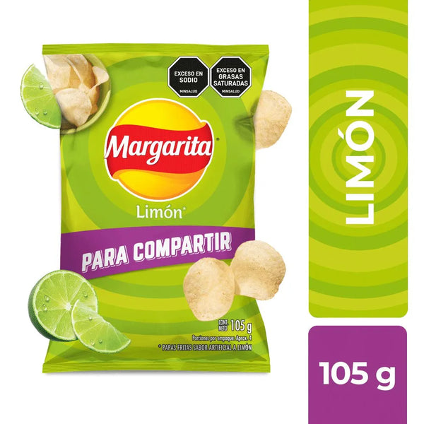 Papas Margaritas Limon 105 Gr