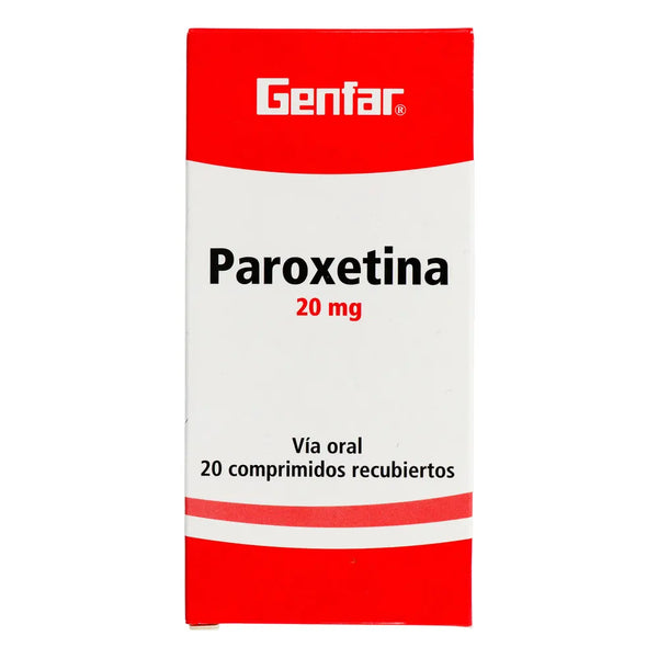 Paroxetina 20 Mg (Genfar) Caja X 20 Comprimido (Paroxetina)