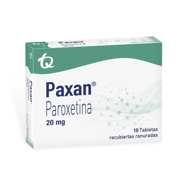 Paxan 20 Mg Caja X 10.00 Tab (Paroxetina)