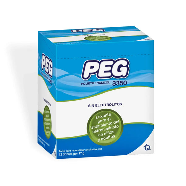 Peg Polietilenglicol3350 Caja X 12 Sob (Polietilenglicol)