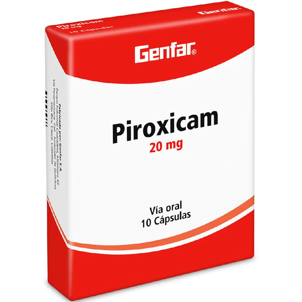 Piroxicam 20 Mg (Genfar) Caja X 10 Comp (Piroxicam)