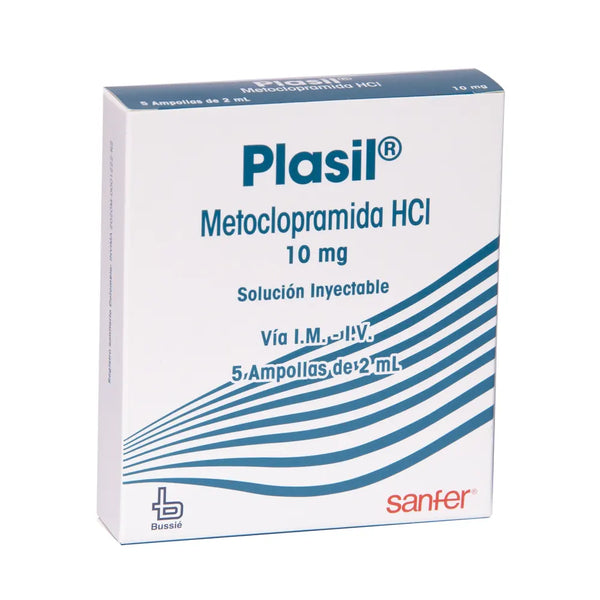Plasil Inyectable Caja X 5 Amp (Metoclopramida)