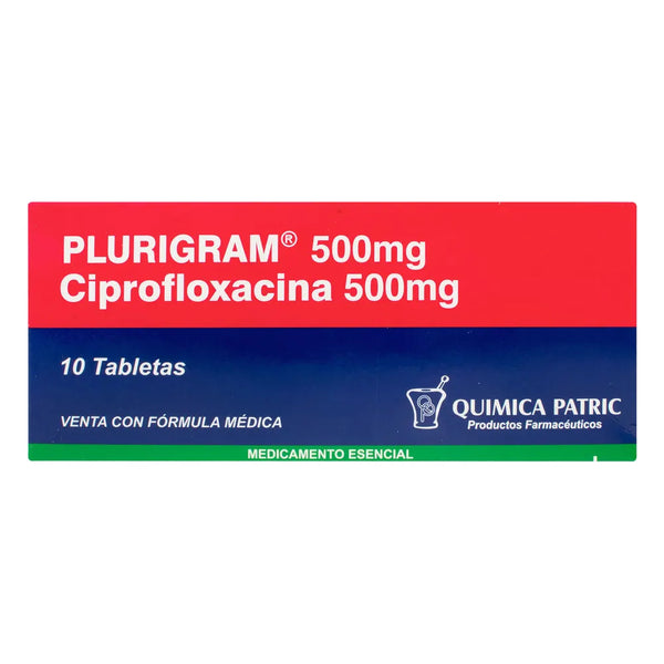 Plurigran 500 Mg Caja X 10 Tabletas (Ciprofloxacina)