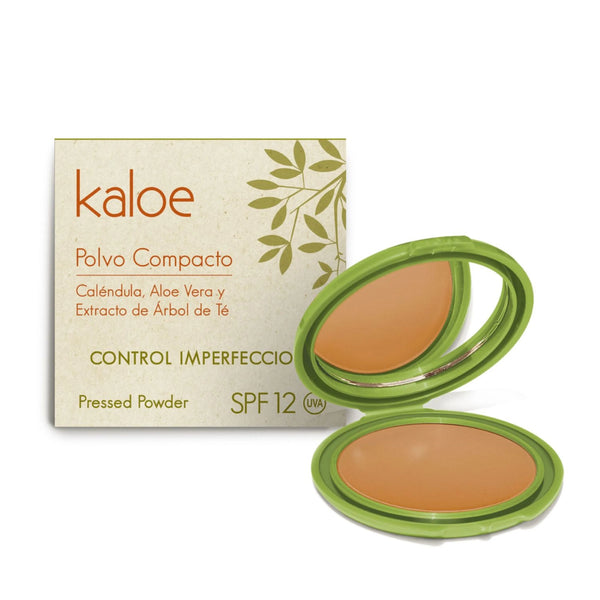 Polvo Compacto Kaloe No. 8 Caoba Control Imperfecciones