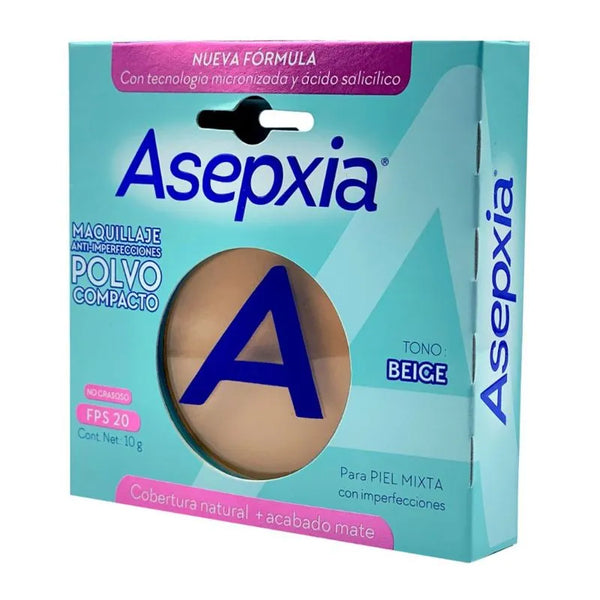 Polvo Compacto Asepxia Beige Mate