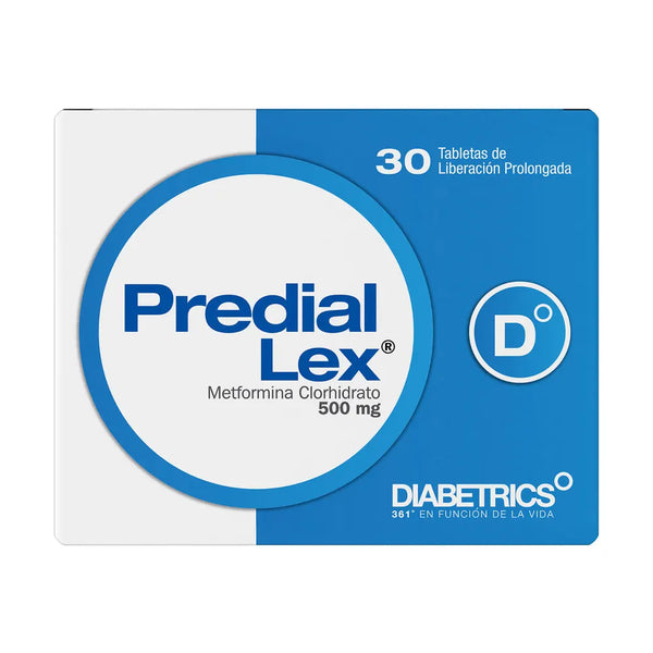 Predial Lex 500 Mg Caja X 30 Tab (Metformina)