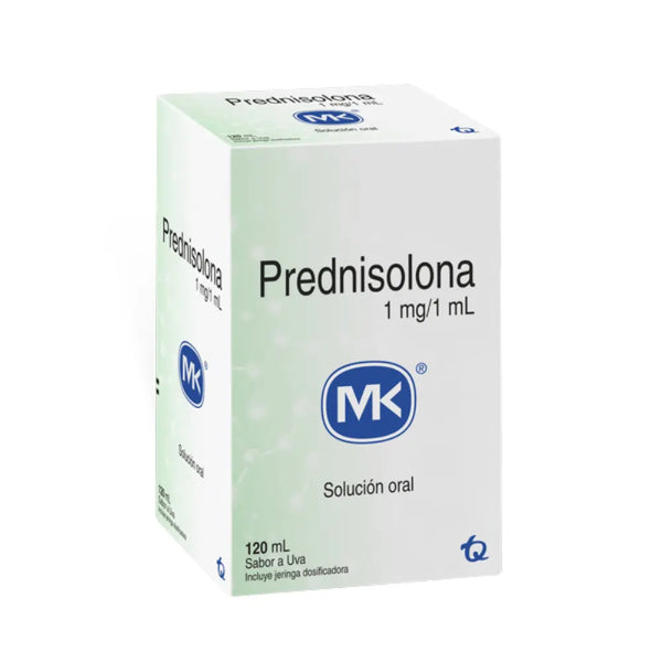 Prednisolona 1 Mg Jarabe Uva (Mk) Frasco X 120 Ml (Prednisolona)