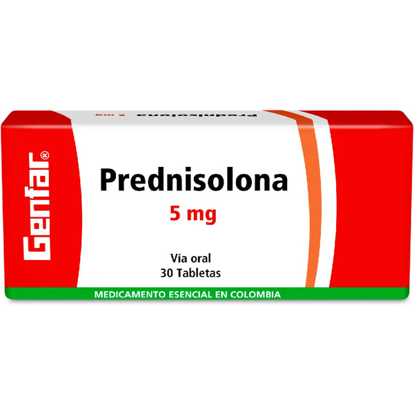 Prednisolona 5 Mg (Genfar) Caja X 30 Tab (Prednisolona)