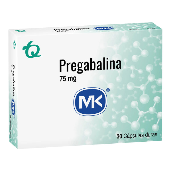 Pregabalina 75 Mg (Mk) Caja X 30 Cap (Pregabalina )