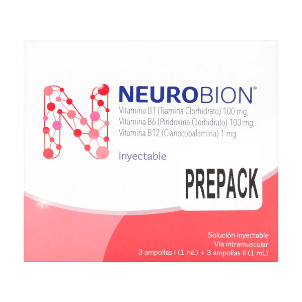 Prepack Neurobion 3 Ampollas 2X3 (Vitamina B1)