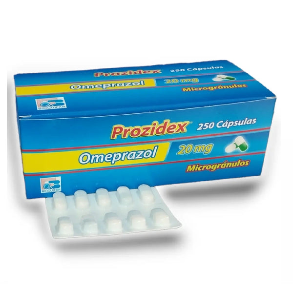 Prozidex Omeprazol 20 Mg x 250 Capsulas