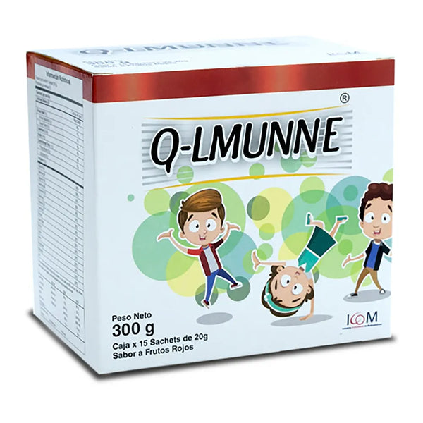 Q-Lmunne Frutos Rojos Caja X 15 Sbs Icom (Vitaminas Y Minerale)