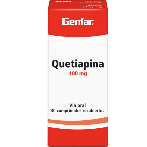 Quetiapina 100 Mg (Genfar) Caja X 30 Tab (Quetiapina)