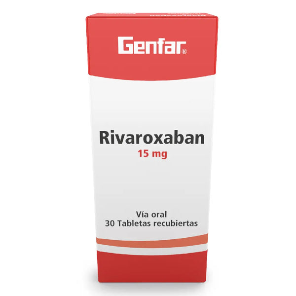 Rivaroxaban 15 Mg (Genfar) Caja X 30 Tab (Rivaroxaban 15 Mg )