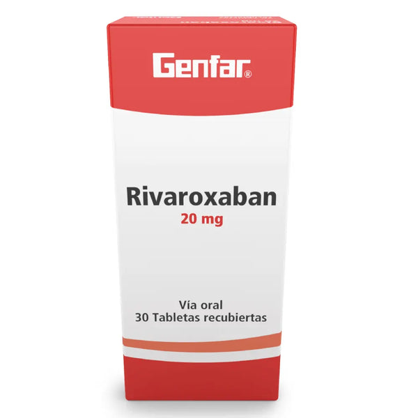 Rivaroxaban 20 Mg (Genfar) Caja X 30 Tab (Rivaroxaban 20 Mg )