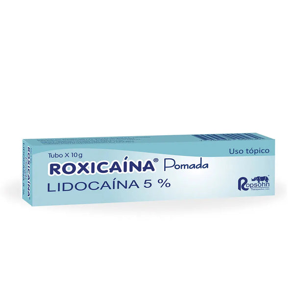 Roxicaina Pomada 5% Tubo X 10.00 Grs (Lidocaina Transdermica Percutanea)