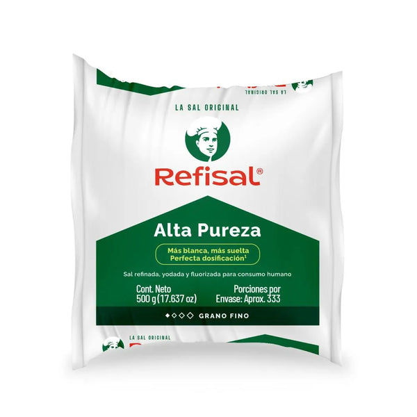 Sal Alta Pureza Refisal Bolsa X 500 Grs