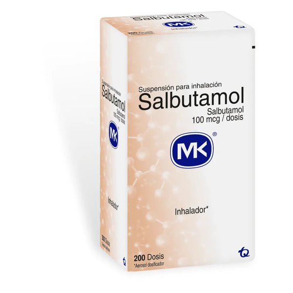 Salbutamol Inhalador (Mk) Frasco X 200 Dosis (Salbutamol)