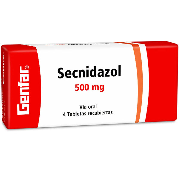 Secnidazol 500 Mg (Genfar) Caja X 4 Tab (Secnidazol)