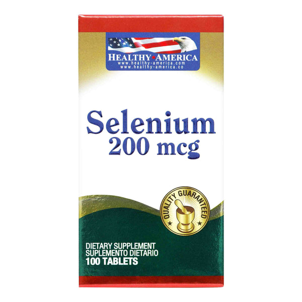 Selenium 200Mcg Healthy America 100Tab (Vitaminas)