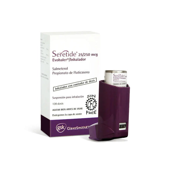 Seretide Osp 25/250 Mcg Frasco X 120 Dosis (Fluticasona - Salmeterol)