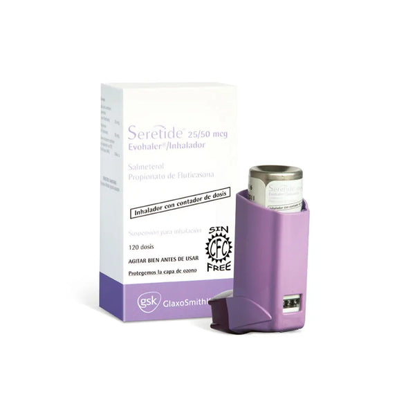 Seretide Osp 25/50 Mcg Frasco X 120 Dosis (Fluticasona - Salmeterol)