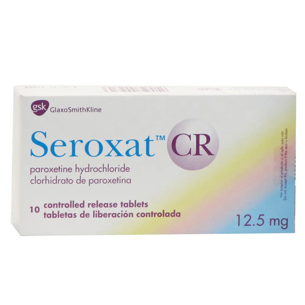 Seroxat Cr 12.5 Mg Barra X 10.00 Tab (Paroxetina)