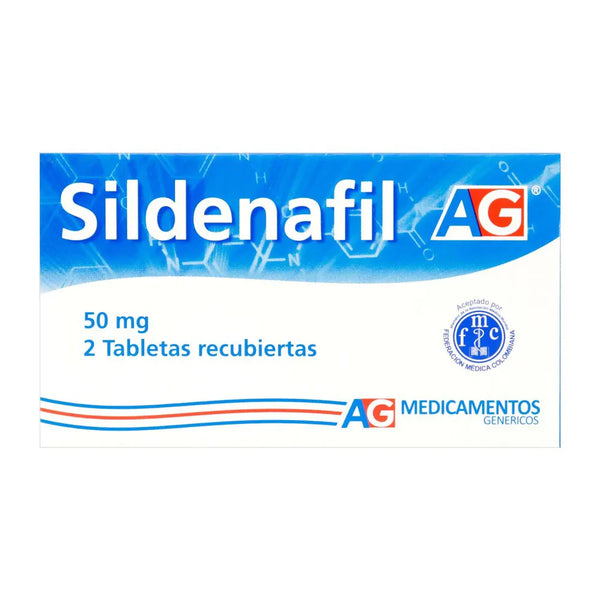 Sildenafil 50 Mg (Ag) Caja X 2 Tab (Sildenafil)