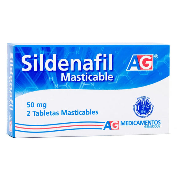 Sildenafil Mastic 50 Mg (Ag) Caja X 2 Tab (Sildenafil)