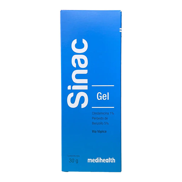Sinac Gel Frasco X 30.00 Grs (Peroxido De Benzoilo - Clindamicina)