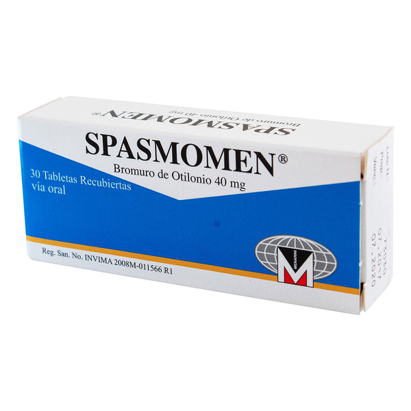 Spasmomen 40 Mg 30 Tbs(3%+)(A)(Pdb)(Pae) (Bromuro De Otilonio)