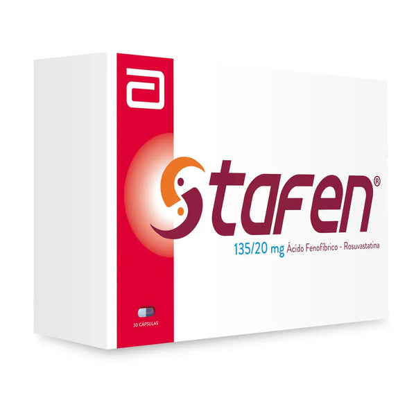 Stafen 135/20 Mg Caja X 30.00 Tab (Acido Fenofibrico - Rosuvastatina)