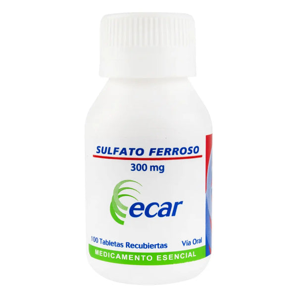 Sulfato Ferroso 300 Mg 100 Tabletas Ec (Ferroso Sulfato)