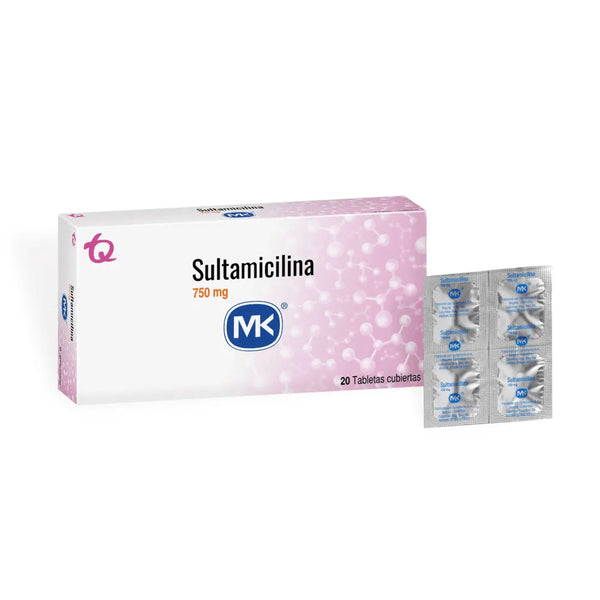 Sultamicilina 750 Mg (Mk) Caja X 20 Tab (Sultamicilina)