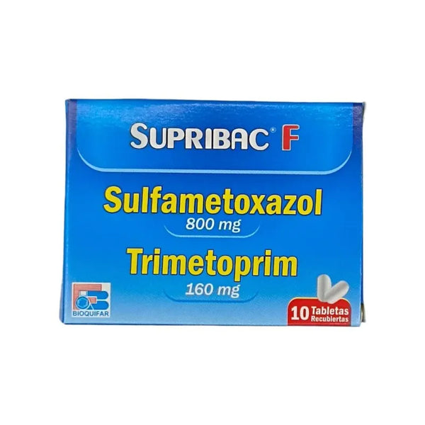 Supribac -F- (Trimetropin Sulfametoxazol) 960 Mg Tableta X 10 Und