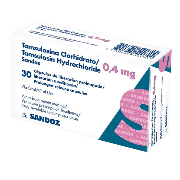 Tamsulosina 0.4 Mg (Sandoz) Caja X 30 Tab (Tamsulosina)