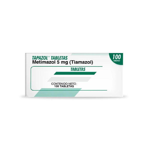 Tapazol 5 Mg Caja X 100 Tab (Tiamazol)
