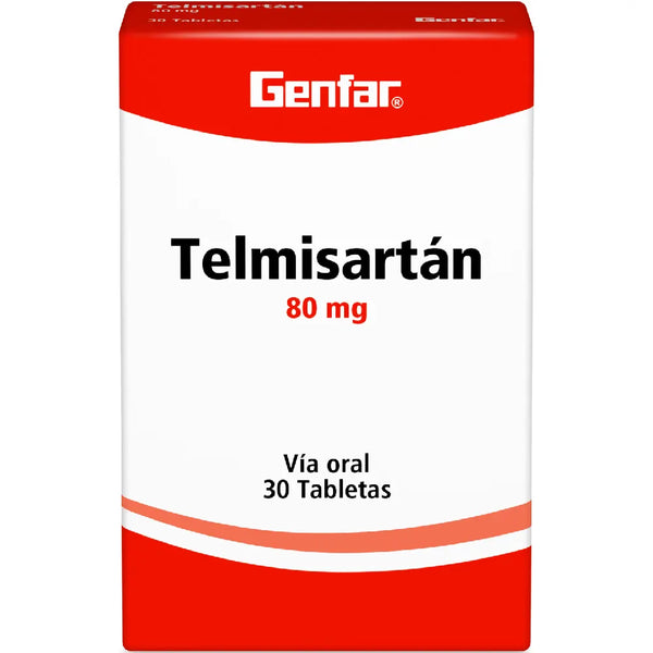 Telmisartan 80 Mg (Genfar) Caja X 30 Tab (Telmisartan )